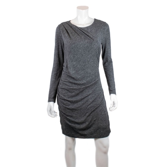 Grey ruched sweater dress - Banana Republic - Picture 2 of 3